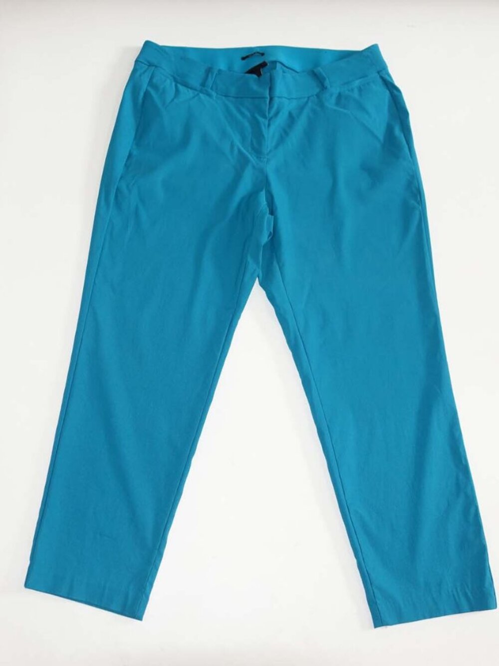 Lane Bryant Women's The Allie Ankle Dress Pants Size 18 Regular Turquoise Blue